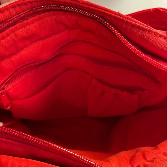 Festive Quilted Red Holiday Purse Tote and Wallet - Picture 3 of 15